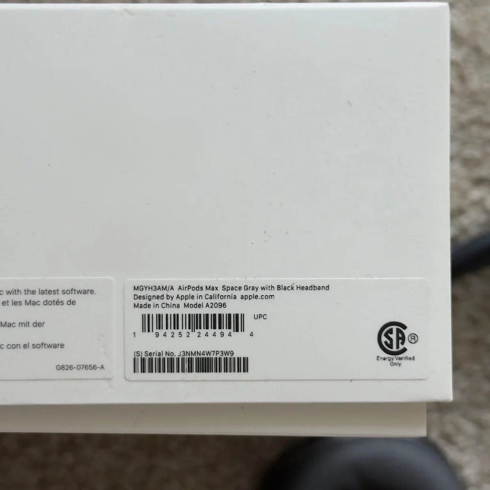 Apple Space Gray Over-Ear Headphones with Premium Design